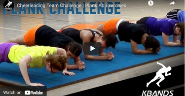 Use Cheerleading Games As A Great Team Builder | Kbands Performance Plank