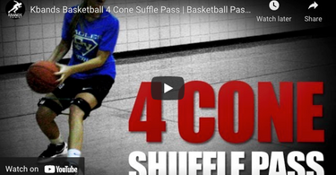 Basketball Passing Drills: Kbands Four Cone Shuffle Pass