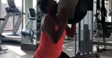 Afternoon Leg Workout - Split Squats and Medicine Ball Tosses