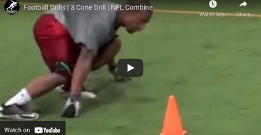 3 Cone Drill | NFL Combine Test | Football Player