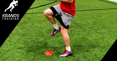 Agility Football Drill With Loop Resistance Bands