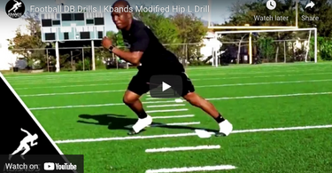 Football DB Drills | Kbands Modified Hip L Drill