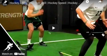 Hockey Agility Step Over Drill