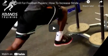 Sled Drill For Football Players