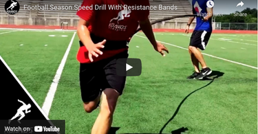 Football Season Speed Drill With Resistance Bands