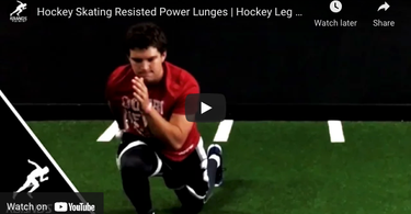 Hockey Skating Resisted Power Lunges