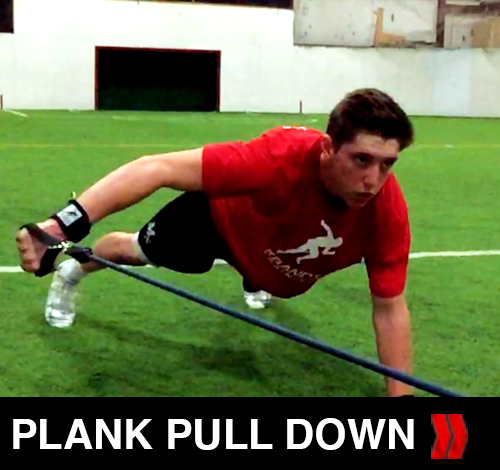 Plank Pull Down